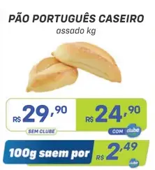Pão Português Caseiro Assado