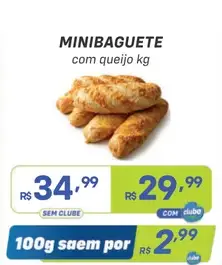Minibaguete Queijo