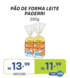 Pão de Forma Paderi Leite