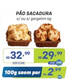 Pão Sacadura Com Gergelim