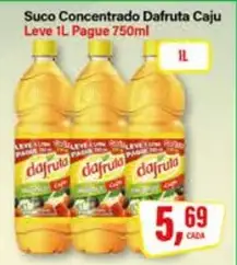 Suco concentrado Dafruta Caju