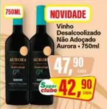 Vinho Aurora Desalcoolizado Não Adoçado