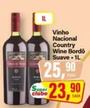 Vinho Country Wine Bordô Suave