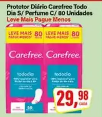 Protetor Diário Carefree Sem Perfume