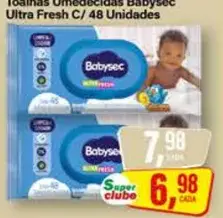 Toalhas Umedecidas Babysec Ultra Fresh