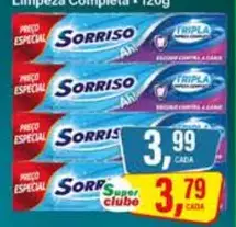 Creme Dental Sorriso Tripla Limpeza Completa