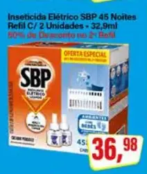 Inseticida Elétrico SBP 45 Noites