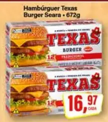Hambúrguer Seara Texas Burger