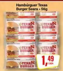 Hambúrguer Texas Burger Seara