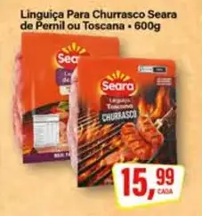 Linguiça para Churrasco Seara Pernil