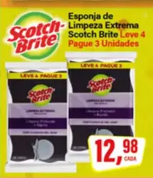 Esponja de Limpeza Scotch-Brite Extrema