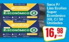 Saco para lixo Ecolixo Super Econômico