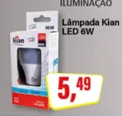 Lâmpada Kian LED 6W