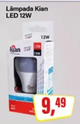 Lâmpada Kian LED 12W