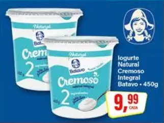 Iogurte Batavo Natural Cremoso Integral