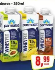 Bebida láctea Whey Fit Parmalat