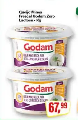 Queijo Minas Frescal Godam Zero Lactose