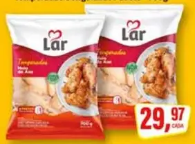 Meio das Asas de Frango Lar Temperadas