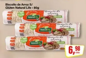Biscoito de Arroz Natural Life Sem Glúten