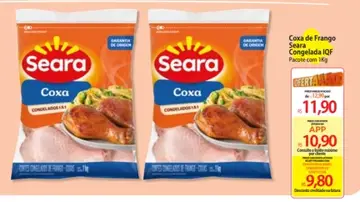 Coxa de Frango Seara Congelada IQF