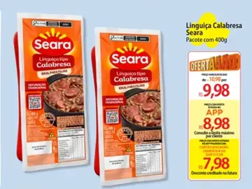Linguiça Seara Calabresa