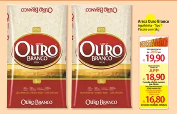 Arroz Ouro Branco Agulhinha Tipo 1