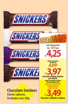 Chocolate Snickers Dark