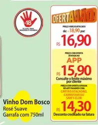 Vinho Dom Bosco Rosé Suave