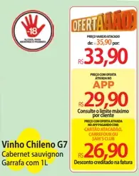 Vinho G7 Cabernet Sauvignon