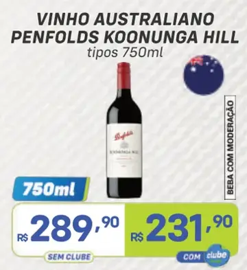 Vinho Australiano Koonunga Hill