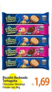 Biscoito Recheado Tortuguita Chocolate