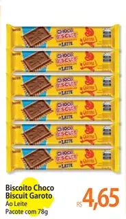 Biscoito Garoto Choco Biscuit Ao Leite