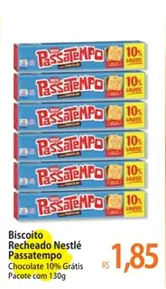 Biscoito Recheado Passatempo Nestlé Chocolate