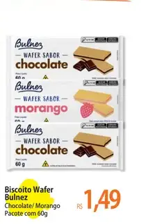 Biscoito Wafer Bulnez Morango