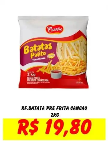 Batata Palito Canção Pré-Frita e Congelada
