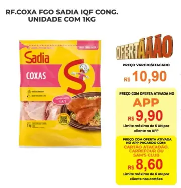 Coxa de Frango Sadia IQF