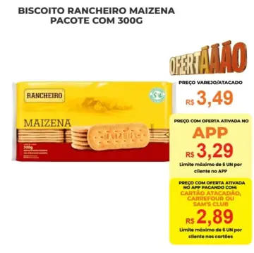 Biscoito Rancheiro Maizena