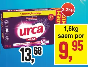 Lava Roupas em Pó Urca Maxx Lavanda