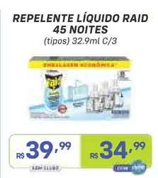 Repelente líquido Raid 45 Noites