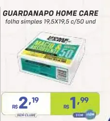 Guardanapo Home Care Folha simples
