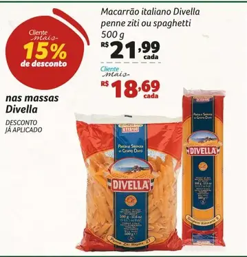 Macarrão Divella Penne ziti