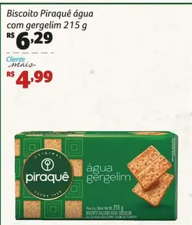Biscoito salgado Piraquê Água com Gergelim