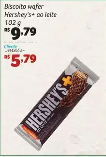 Biscoito wafer Hershey's Ao leite
