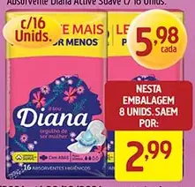 Absorvente Diana Suave