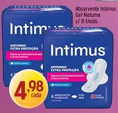 Absorvente Intimus Gel Noturno