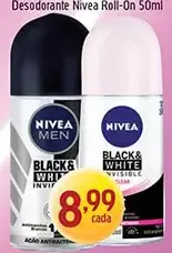 Desodorante Nivea Black & White Invisible Men