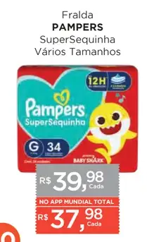 Fralda Pampers SuperSequinha