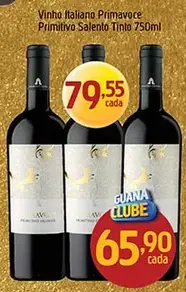Vinho Italiano Primavoce Primitivo Salento Tinto