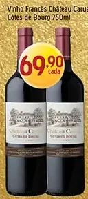 Vinho Chateau Caruel Francês Côtes de Bourg
