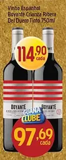 Vinho Boyante Espanhol Crianza Ribera Del Duero Tinto